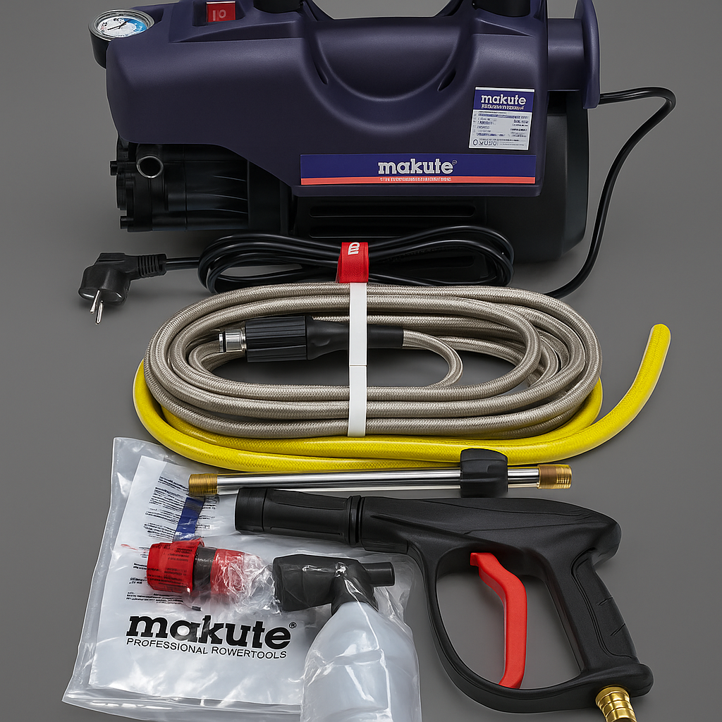 Makute HPW121 High Pressure Washer – 2100W | 140 Bar | 8.8L/min | 100% Copper Winding | Car, Bike, Home & Solar Panel Cleaning Machine