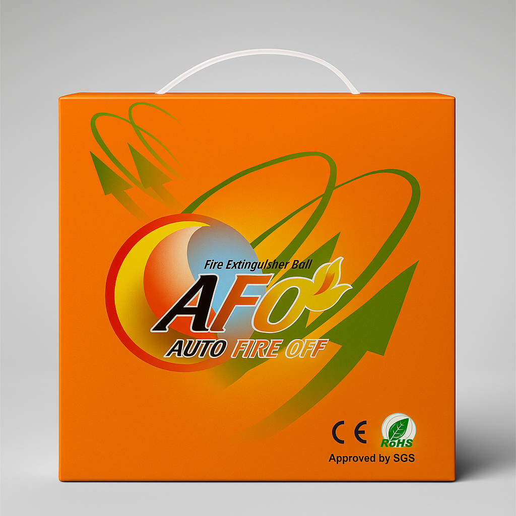 AFO Auto Fire Extinguisher Ball – 3 Second Fire Suppression for Homes, Kitchens, Solar Inverters & Offices | Automatic Fire Safety Device