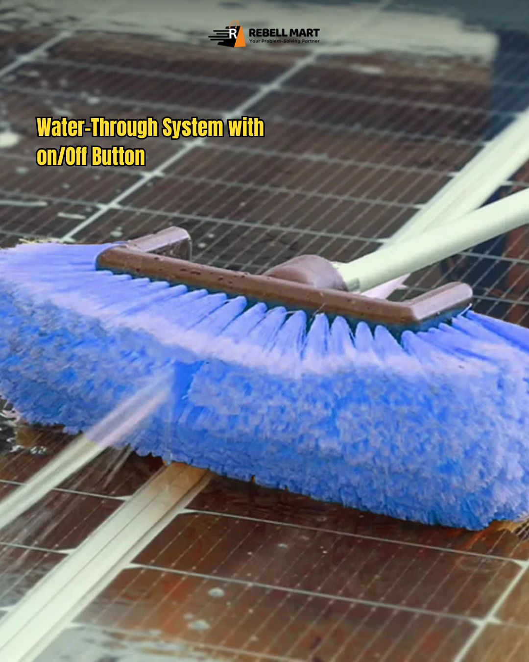 Imported Telescopic Solar Panel Cleaning Brush ( Aluminium Body )