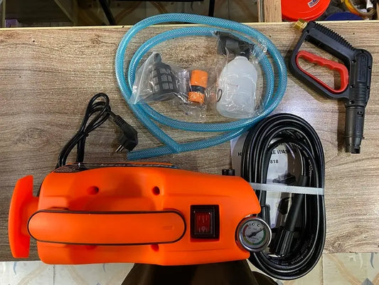 Tiger Pressure Washer – 2200W Induction Motor, 130 Bar, 10M Hose Cable