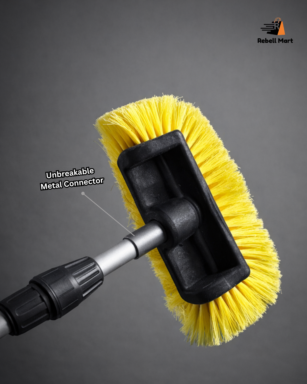 12-Inch Solar Panel Cleaning Brush with Extendable Aluminium Pole | Safe, Scratch-Free Cleaning