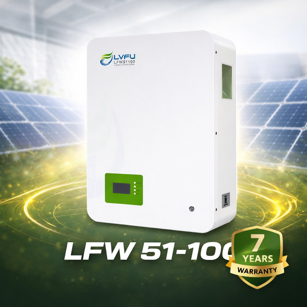 LVFU LFW-51-100 5.12kWh 51.2V Wall-Mounted Lithium Battery (LiFePO4) – Pakistan