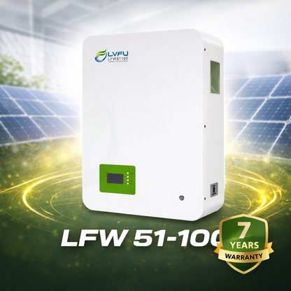 LVFU LFW-51-100 5.12kWh 51.2V Wall-Mounted Lithium Battery (LiFePO4) – Pakistan
