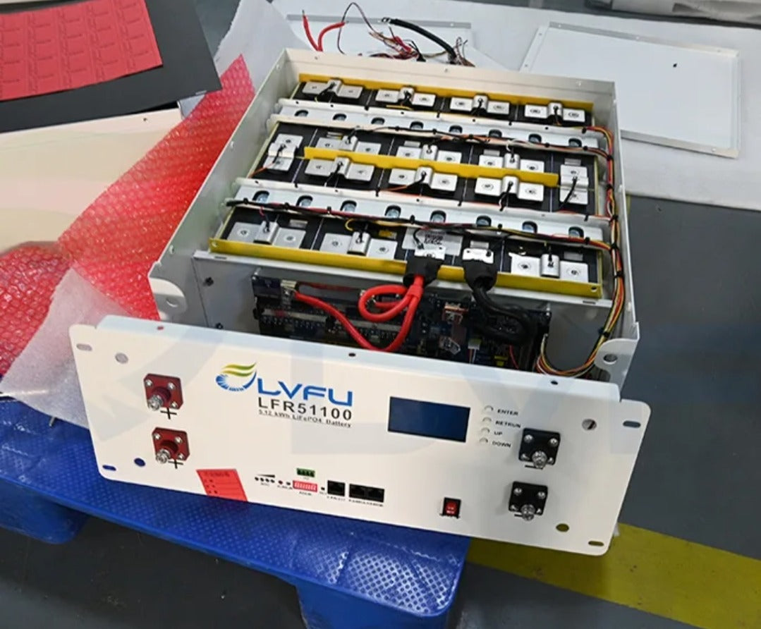 LVFU LFR-51-100 5.12kWh 51.2V Rack-Mounted Lithium Battery (LiFePO4) – Pakistan