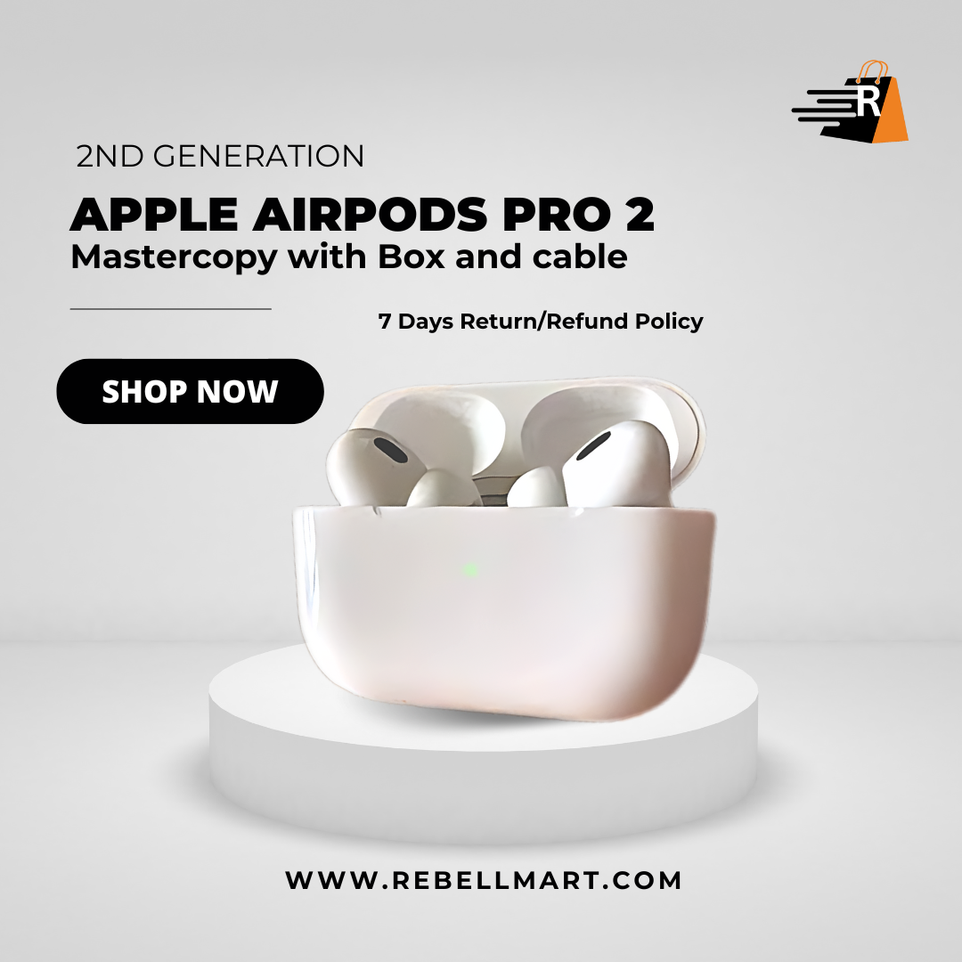 Airpods Pro 2 ( 2nd Generation ) Master Copy with Original Box and Barcode