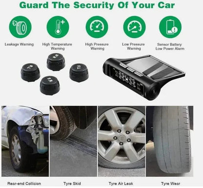 Solar Powered Car Tire Pressure Monitoring System