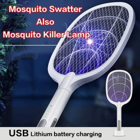 High Quality Rechargeable Mosquito Racket 2 in 1 | with UV Lamp